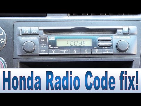 radio navicode honda